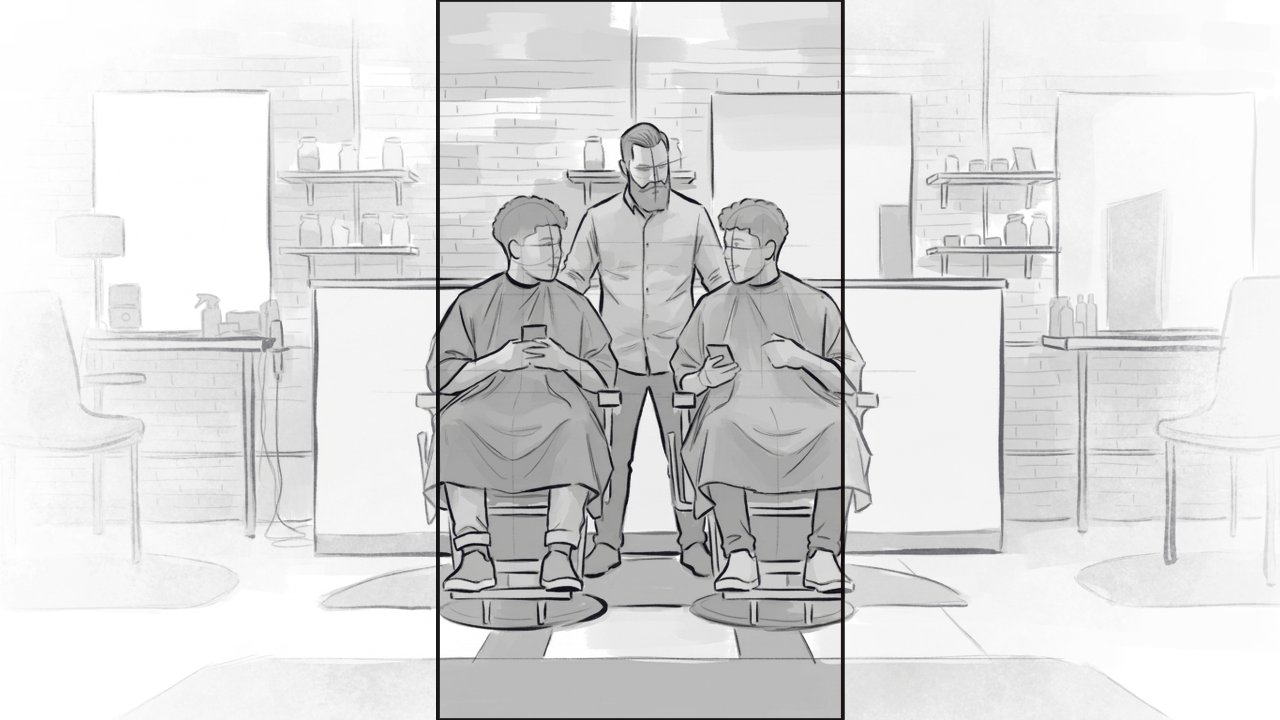 Social - Dual Aspect Ratio - storyboard frame 1 by Dakota Warren